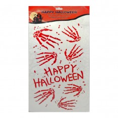 Интерьерная наклейка HL Кровавые следы Happy Halloween